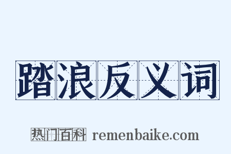 踏浪反义词是什么意思的图片